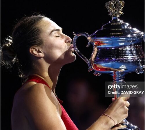 Aryna Sabalenka, Final, Australian Open 2024, trophy, cover