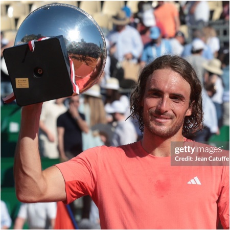 Stefanos Tsitsipas, winner, Rolex Monte-Carlo Masters at Monte-Carlo Country Club 2024, cover