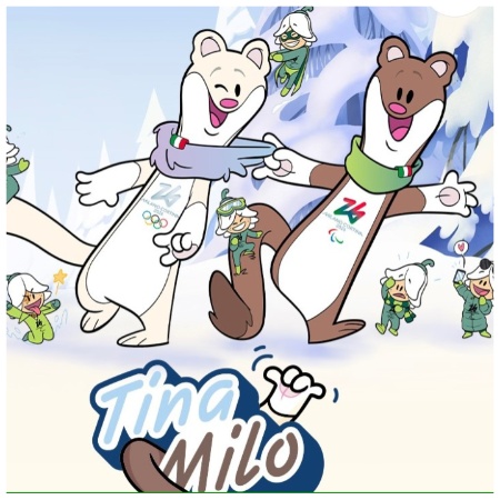 Tina e Milo Mascotte, Olimpiadi Milano-Cortina 2026, cover